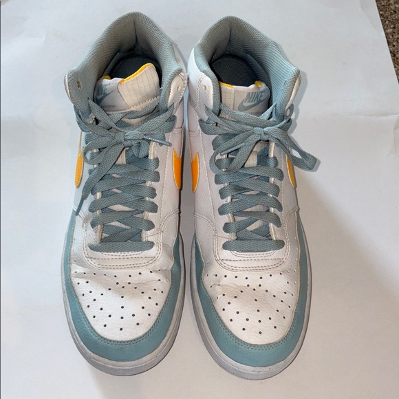 Nike Court Vision Mid Next Nature White Ocean Bliss  Men’s 9.5
GUC. - Picture 2 of 6